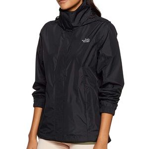 Black north face rain jacket